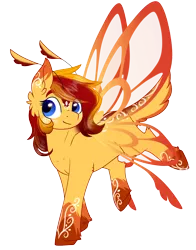 Size: 1366x1745 | Tagged: safe, artist:cloud-drawings, derpibooru import, oc, oc:autumn breeze, unofficial characters only, grottoling, original species, pony, female, mare, simple background, solo, transparent background