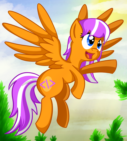 Size: 1800x2000 | Tagged: safe, artist:x-blackpearl-x, derpibooru import, oc, oc:digidrop, unofficial characters only, pony, flying, happy, simple background, spread wings, wings