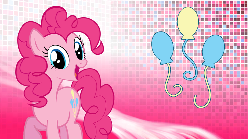 Size: 1920x1080 | Tagged: artist:arterialblack716, artist:juniberries, artist:snapshopvisuals, cutie mark, derpibooru import, edit, pinkie pie, safe, solo, vector, wallpaper, wallpaper edit