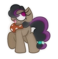 Size: 708x728 | Tagged: safe, artist:thefanficfanpony, derpibooru import, oc, oc:gingerbread, unofficial characters only, pony, offspring, parent:doctor caballeron, parent:sugar belle, parents:cabelle, solo