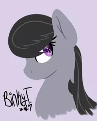 Size: 2000x2500 | Tagged: safe, artist:binkyt11, derpibooru import, octavia melody, earth pony, pony, bust, female, firealpaca, lineless, mare, music notes, portrait, profile, simple background, solo, wingding eyes