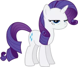 Size: 4172x3622 | Tagged: safe, artist:tomfraggle, derpibooru import, rarity, pony, unicorn, boast busters, female, mare, simple background, solo, transparent background, unamused, vector