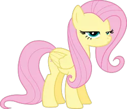 Size: 4156x3569 | Tagged: safe, artist:tomfraggle, derpibooru import, fluttershy, pegasus, pony, boast busters, female, fluttershy is not amused, mare, simple background, solo, transparent background, unamused, vector