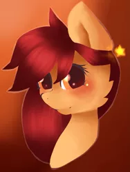 Size: 1249x1661 | Tagged: safe, artist:fluffleduckle, derpibooru import, oc, unofficial characters only, pony, bust, gradient background, portrait, solo