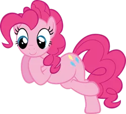 Size: 1024x924 | Tagged: safe, artist:wolfsman2, derpibooru import, pinkie pie, earth pony, pony, just for sidekicks, crossed hooves, crossed legs, female, leaning, mare, raised leg, simple background, smiling, solo, transparent background, vector