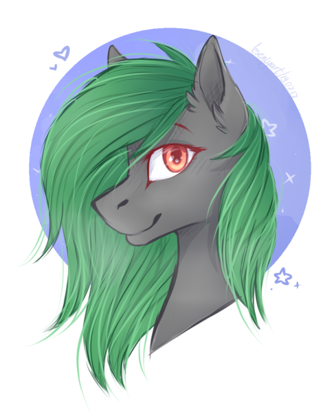 Size: 874x1080 | Tagged: safe, artist:kseniyart, derpibooru import, oc, oc:toxic gears, unofficial characters only, pony, bust, female, mare, portrait, solo