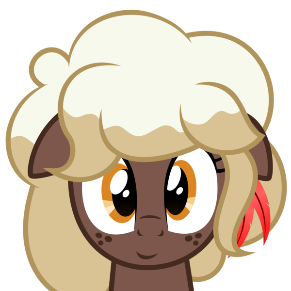 Size: 7667x7667 | Tagged: safe, artist:besttubahorse, derpibooru import, oc, oc:sweet mocha, unofficial characters only, pony, absurd resolution, bust, cute, floppy ears, freckles, looking at you, mochabetes, ocbetes, simple background, smiling, solo, transparent background, vector