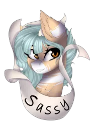 Size: 3031x4000 | Tagged: safe, artist:crazllana, derpibooru import, oc, oc:forest keeper, unofficial characters only, earth pony, pony, banner, bust, female, high res, horns, portrait, simple background, solo, transparent background