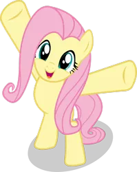 Size: 1024x1286 | Tagged: safe, artist:timidtremors, derpibooru import, fluttershy, pegasus, pony, filli vanilli, bipedal, cute, female, happy, mare, shyabetes, simple background, solo, transparent background, vector