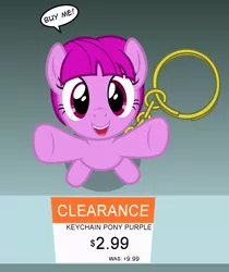 Size: 1884x2240 | Tagged: safe, artist:badumsquish, derpibooru import, oc, ponified, unofficial characters only, keychain pony, object pony, original species, pony, badumsquish is trying to murder us, bronybait, buy our toys, cute, female, keychain, looking at you, looking up, low angle, not berry punch, ponies for sale, price tag, reaching, reaching out, shelf, solo, tiny ponies