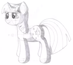 Size: 1414x1258 | Tagged: safe, artist:aafh, derpibooru import, twilight sparkle, pony, unicorn, grayscale, monochrome, simple background, smiling, solo, traditional art, white background