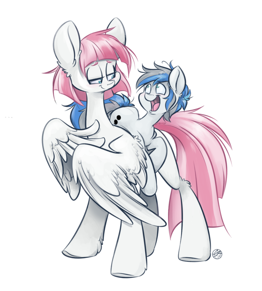 Size: 3132x3478 | Tagged: safe, artist:kez, derpibooru import, oc, oc:little tinker, unofficial characters only, earth pony, pegasus, pony, colt, female, male, mare, mother, simple background, son, transparent background