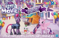 Size: 1224x792 | Tagged: alicorn, cute, derpibooru import, dragon, fantasy scene, foreshadowing, friendship festival, my little pony logo, my little pony: the movie, safe, spike, tempestbetes, tempest shadow, toy, toys r us, twilight sparkle, twilight sparkle (alicorn)