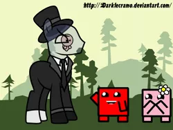 Size: 1024x768 | Tagged: safe, artist:darklecramo, derpibooru import, ponified, pony, dr. fetus, super meat boy