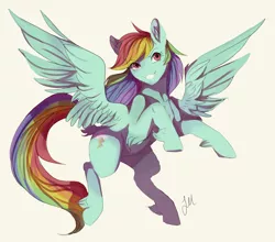 Size: 3050x2683 | Tagged: safe, artist:clockworkquartet, derpibooru import, rainbow dash, pegasus, pony, rearing, simple background, solo, spread wings, unshorn fetlocks, wings