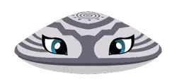 Size: 506x240 | Tagged: safe, alternate version, artist:trini-mite, deleted from derpibooru, derpibooru import, zecora, mollusk, pony, fixed, mussel, pun, simple background, solo, transparent background, vector, visual pun, zebra mussel