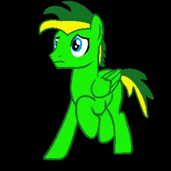 Size: 350x350 | Tagged: safe, artist:didgereethebrony, derpibooru import, oc, oc:didgeree, unofficial characters only, pegasus, pony, black background, simple background, solo, vector, wings