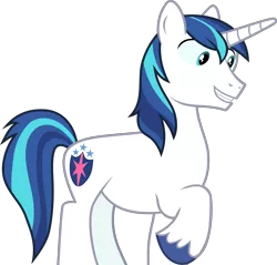 Size: 4013x3838 | Tagged: safe, artist:frownfactory, derpibooru import, shining armor, pony, unicorn, a flurry of emotions, .svg available, blue eyes, blue mane, horn, male, simple background, solo, stallion, svg, transparent background, vector