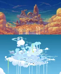 Size: 854x1029 | Tagged: safe, derpibooru import, pony, cloudsdale, comparison, disney, greek mythology, hercules, olympus