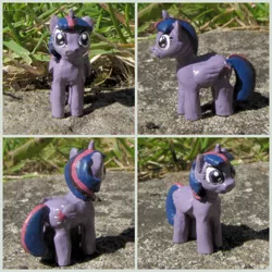 Size: 1500x1500 | Tagged: safe, artist:soobel, derpibooru import, twilight sparkle, twilight sparkle (alicorn), alicorn, pony, clay, craft, figurine, irl, miniature, photo, princess, sculpture, traditional art