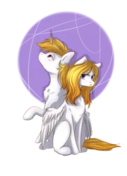 Size: 1800x2500 | Tagged: safe, artist:shiro-roo, derpibooru import, oc, ponified, unofficial characters only, pegasus, pony, unicorn, duo, gemini, horoscope, zodiac