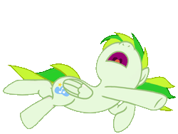 Size: 960x720 | Tagged: safe, artist:toyminator900, derpibooru import, oc, oc:green lightning, unofficial characters only, pony, animated, gif, nose in the air, open mouth, simple background, sleeping, sleepy starlight, solo, transparent background, zzz
