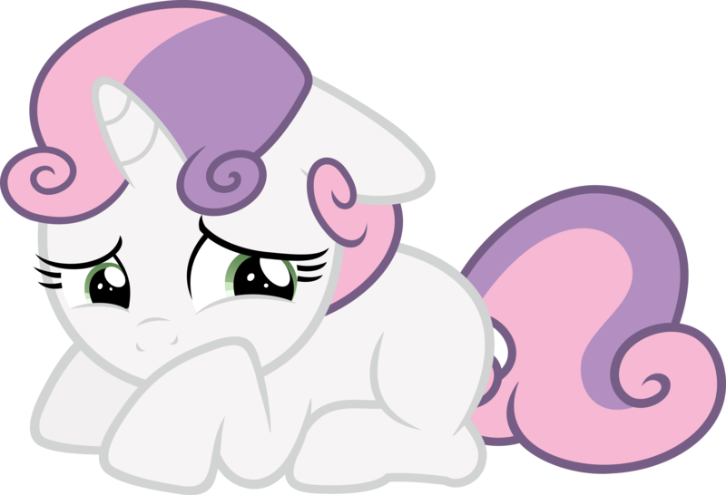 Size: 4500x3069 | Tagged: safe, artist:slb94, derpibooru import, sweetie belle, pony, sisterhooves social, cute, diasweetes, floppy ears, kitty belle, looking away, sad, sadorable, simple background, solo, transparent background, vector