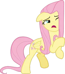 Size: 3245x3724 | Tagged: safe, artist:frownfactory, derpibooru import, fluttershy, pegasus, pony, fluttershy leans in, .svg available, against wall, female, mare, simple background, solo, svg, transparent background, vector, wings