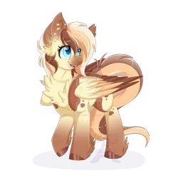 Size: 1024x1024 | Tagged: safe, artist:silent-shadow-wolf, derpibooru import, oc, oc:heavenly hazelnut, unofficial characters only, pegasus, pony, cute, female, mare, ocbetes, open mouth, simple background, solo, transparent background, watermark