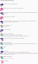 Size: 851x1426 | Tagged: artist:dziadek1990, conversation, derpibooru import, description is relevant, dialogue, dungeons and dragons, emotes, emote story, emote story:ponies and d&d, incontinence, incontinent, oc, oc:merlin, oc:pinka, pinkie pie, rainbow dash, reddit, rpg, safe, slice of life, tabletop game, text, twilight sparkle