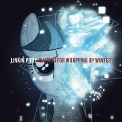 Size: 1000x1000 | Tagged: safe, artist:shinodage, derpibooru import, twilight sparkle, pony, album, album cover, linkin park, solo