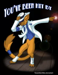 Size: 720x937 | Tagged: abyssinian, anthro, artist:texasuberalles, capper dapperpaws, cat, dancing, derpibooru import, digitigrade anthro, hat, lens flare, male, michael jackson, my little pony: the movie, safe, smooth criminal, solo, song reference, spats