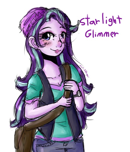 Size: 2400x2800 | Tagged: safe, artist:mylittleyuri, derpibooru import, starlight glimmer, equestria girls, mirror magic, spoiler:eqg specials, digital art, female, solo