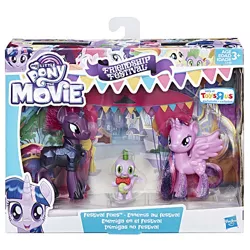 Size: 500x500 | Tagged: alicorn, derpibooru import, dragon, merchandise, my little pony: the movie, official, princess parade, safe, sparkles, spike, tempest shadow, toy, twilight sparkle, twilight sparkle (alicorn)