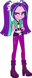 Size: 2076x5000 | Tagged: safe, artist:diegator007, derpibooru import, aria blaze, equestria girls, rainbow rocks, absurd resolution, clothes, crossed arms, female, pants, simple background, solo, transparent background, vector