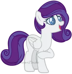 Size: 1024x1050 | Tagged: safe, artist:bezziie, derpibooru import, rarity, pegasus, pony, alternate universe, base used, colored pupils, pegasus rarity, race swap, simple background, solo, transparent background