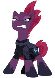 Size: 3944x5536 | Tagged: safe, artist:ejlightning007arts, derpibooru import, tempest shadow, pony, my little pony: the movie, absurd resolution, armor, broken horn, female, mare, simple background, solo, transparent background