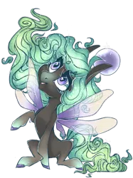 Size: 1024x1366 | Tagged: safe, artist:nebulanovia, derpibooru import, oc, unofficial characters only, orbite, original species, pony, female, simple background, sitting, solo, transparent background