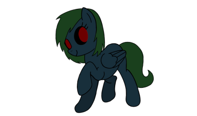 Size: 400x235 | Tagged: safe, artist:sagelight, derpibooru import, oc, oc:sagelight, unofficial characters only, pegasus, pony, zombie, blank flank, evil, female, red eyes, simple background, smiling, solo, transparent background