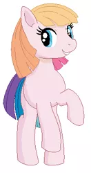 Size: 217x411 | Tagged: safe, artist:duomochiaro, derpibooru import, toola roola, pony, g3, g3 to g4, g3.5, g3.5 to g4, g3betes, generation leap, looking at you, simple background, solo, white background