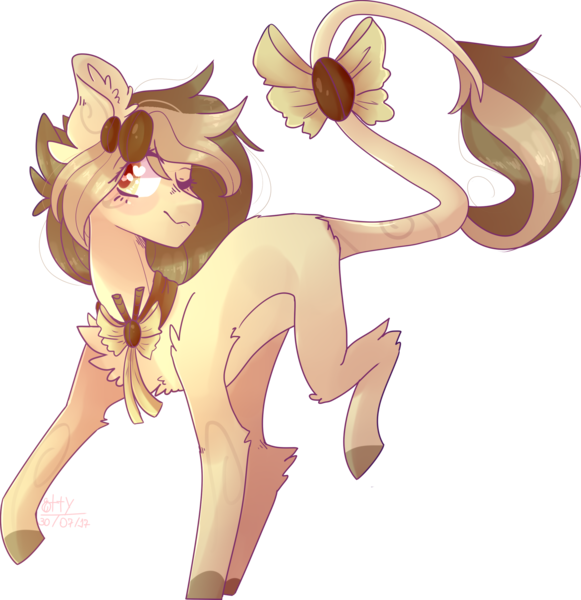 Size: 2387x2467 | Tagged: safe, artist:emily-826, derpibooru import, oc, unofficial characters only, earth pony, pony, augmented tail, bow, female, high res, mare, one eye closed, raised leg, simple background, solo, tail bow, transparent background, wink