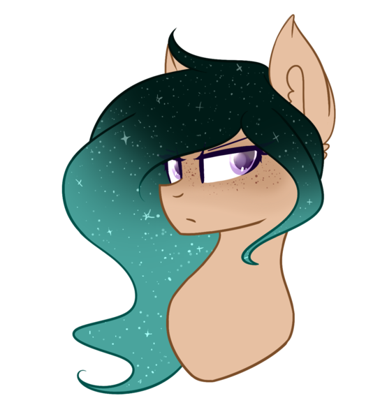 Size: 1305x1440 | Tagged: safe, artist:despotshy, derpibooru import, oc, unofficial characters only, pony, bust, female, mare, portrait, simple background, solo, starry mane, transparent background