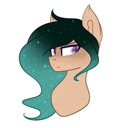 Size: 1305x1440 | Tagged: safe, artist:despotshy, derpibooru import, oc, unofficial characters only, pony, bust, female, mare, portrait, simple background, solo, starry mane, transparent background