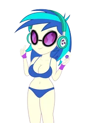 Size: 5032x6783 | Tagged: suggestive, artist:vanchees, derpibooru import, vinyl scratch, equestria girls, legend of everfree, absurd resolution, belly button, bra, breasts, busty vinyl scratch, clothes, female, panties, simple background, solo, solo female, transparent background, underwear, vector