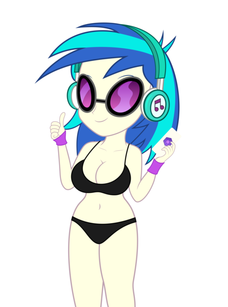 Size: 5032x6783 | Tagged: suggestive, artist:vanchees, derpibooru import, vinyl scratch, equestria girls, legend of everfree, absurd resolution, belly button, bra, breasts, busty vinyl scratch, clothes, female, panties, simple background, solo, solo female, transparent background, underwear, vector