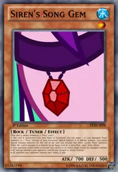 Size: 813x1185 | Tagged: safe, artist:osipush, derpibooru import, edit, aria blaze, pony, equestria girls, rainbow rocks, card game, choker, close-up, jewelry, pendant, solo, tcg editor, trading card edit, yu-gi-oh!, yugioh card