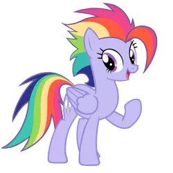 Size: 1500x1500 | Tagged: safe, artist:enzomersimpsons, derpibooru import, pinkie pie, rainbow dash, oc, oc:weather party, oc:zap apple, unofficial characters only, pegasus, pony, female, fusion, magical lesbian spawn, mare, offspring, parent:applejack, parent:rainbow dash, parents:appledash, simple background, solo, transparent background