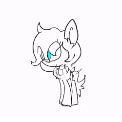 Size: 768x768 | Tagged: safe, artist:blurry-kun, deleted from derpibooru, derpibooru import, ponified, pony, clothes, solo, sweater, the mark side