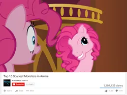 Size: 875x653 | Tagged: safe, derpibooru import, screencap, pinkie pie, pony, too many pinkie pies, clone, exploitable meme, g3 faic, meme, pinkie clone, top 10 anime list parody, watchmojo.com, youtube