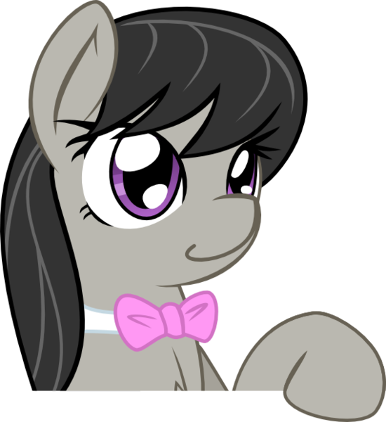 Size: 569x621 | Tagged: safe, artist:haetran, artist:reiduran, derpibooru import, octavia melody, earth pony, pony, bust, cute, female, mare, portrait, reaction image, simple background, solo, transparent background, vector